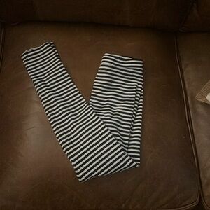 J.Crew girls size 10, navy and white striped legging